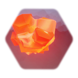 Orange Glowing Crystal