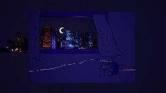 Hector distracts you while Wojak tries to sleep.