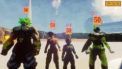 Goku vs cell and Vegeta vs Broly