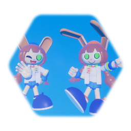 Mimi & Nyami Pop'n Music (Requisite Infinity art style)