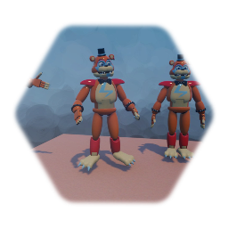 Glamrock Freddy animation with normal and Tpose