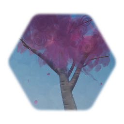 Cherry Blossom Tree with falling petals