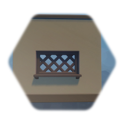 Basic Wall With Lattice Window
