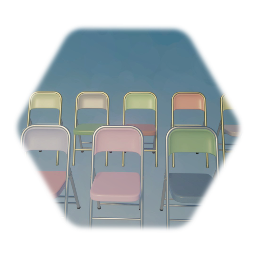 Colorful Metal Chairs