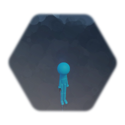 Tall blank sliding puppet with a sword