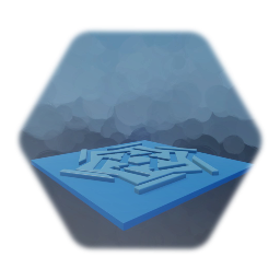 Azure floor tile