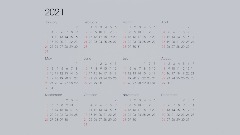 Year Calendar
