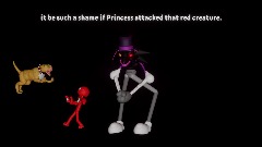 it be such a shame if Princess attacked that red creature.