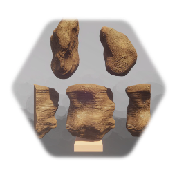 Detailed Desert Canyon Smooth Rock  (Base Asset 7.5% Thermo)