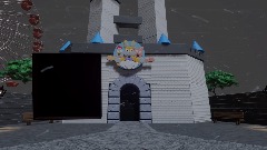 Snowy day at joy joy land