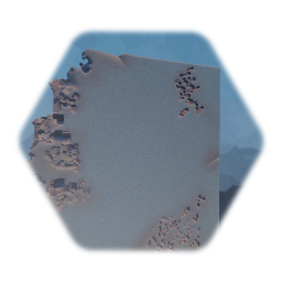 Demolierte Betonwand