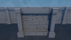 Repeatable stone brick wall