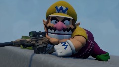 Wario Dies with a Nuke bomb after shotting Sonic The Hedgehog.
