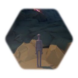 Cave with treasure chest