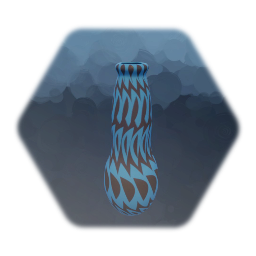 Tall Vase - Blue & Brown