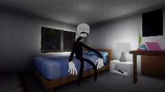 The girl man attack The stick man