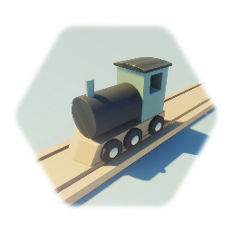 Wooden Toy Train Locomotive