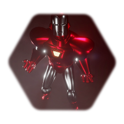 Cartoon Silver Centurion Iron Man
