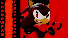 Shadowfan the hedgehog character poster 1