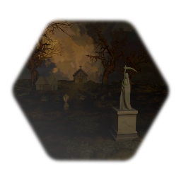 Death statue scene