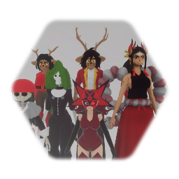Skully,Jessica.exe,Monica.exe,Bona,Tomy Tomy,and Tiana