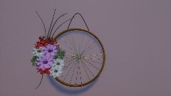 "Flowers Wheel Decoration"