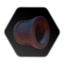 Rusty Pipe Fitting Coupler Hollow