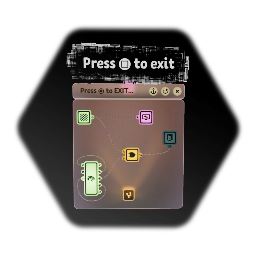 Press <square> to exit while in ZONE
