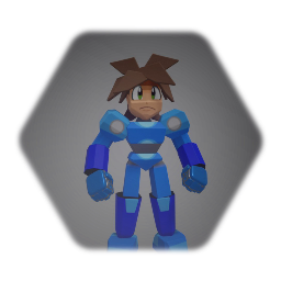 MegaMan Volnutt Low Poly Model