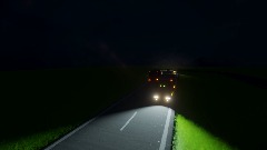 AI自動運転　テスト　夜