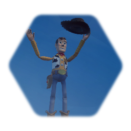 Woody's pose with back ground