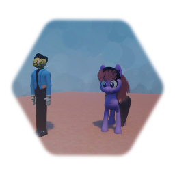 Pony and cheetah hobos