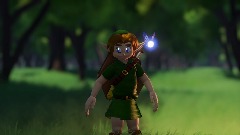 Young Link in a forest