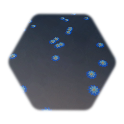 Scattered Small Blue Flowers
