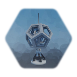 Simple SciFi Spinning Statue