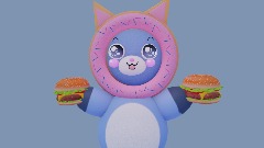 DONUTCAT LOVES BURGERS! [ANIMATION]