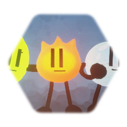 Leafy, Firey and Bubble | Bfdi and bfb