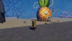 Spongebob going to the krusty krab  scene