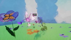 Butterfly background for blocked people