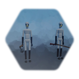 Various Low thermo gray bird Enemies