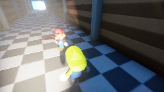 Wario Apparition but V E R Y  S C A R Y Low poly Mario 2p