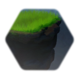 Skała z pełną trawą