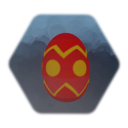 Easter egg - Red and Yellow