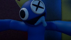 Blue Rainbow friends jumpscare