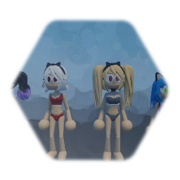 Some Girls and a Femboy (Swimwear)