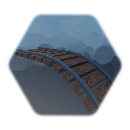 Downward-Curved Railway Track