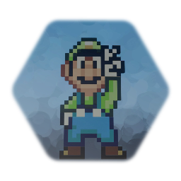 Super Mario World Pose Luigi (SNES)