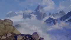 Clouds and Mountains realism study