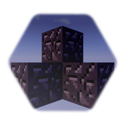 Obsidian Block · Minecraft *(Opaque Square Flecked!)*