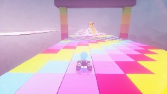 Mario kart 64 Rainbow road but it has Luigi raceway music